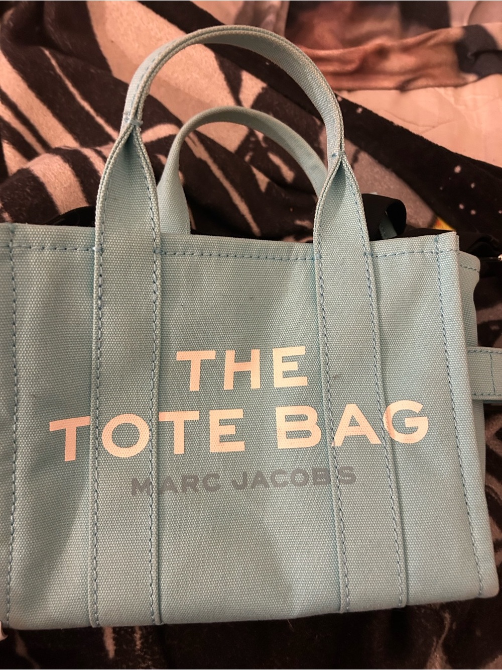 Marc Jacobs Mini Canvas Tote in Light Blue